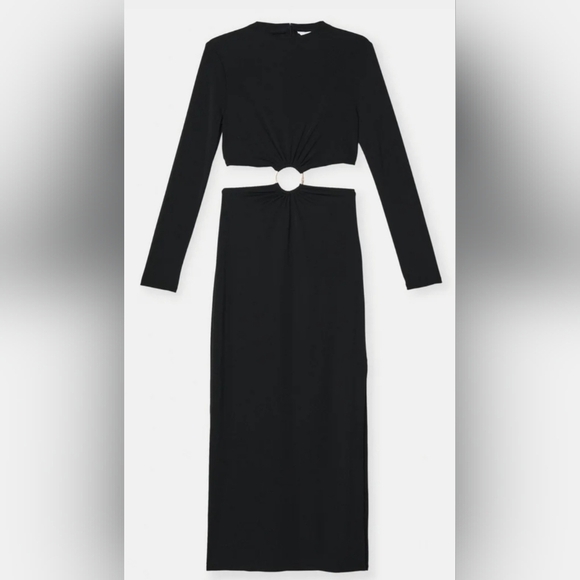 GAP x CULT GAIA Black Cutout Maxi Dress. Sz XL. NWT - Picture 5 of 11